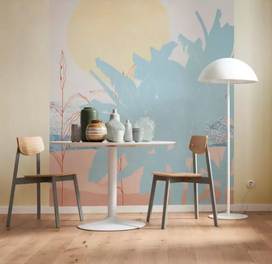 Komar Vliesbehang Digitale print vlies Banana Leaves Afmeting 250 x 280 cm