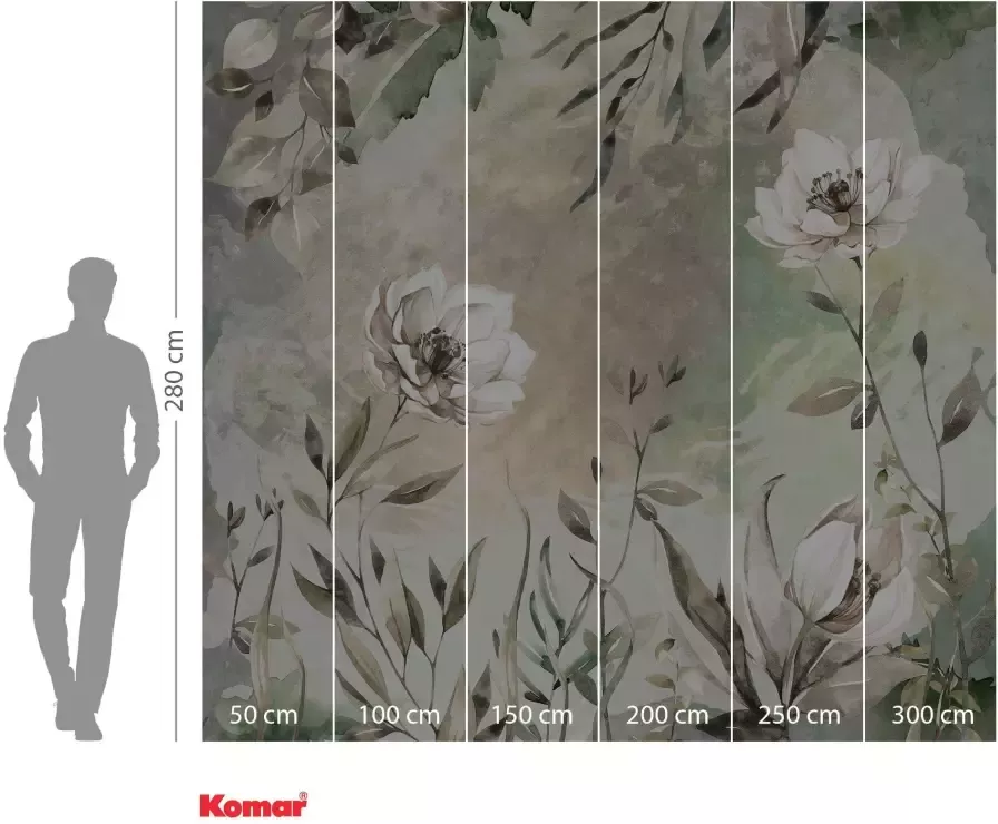 Komar Vliesbehang Digitale print vlies Petite Brise Afmeting 300 x 280 cm - Foto 2