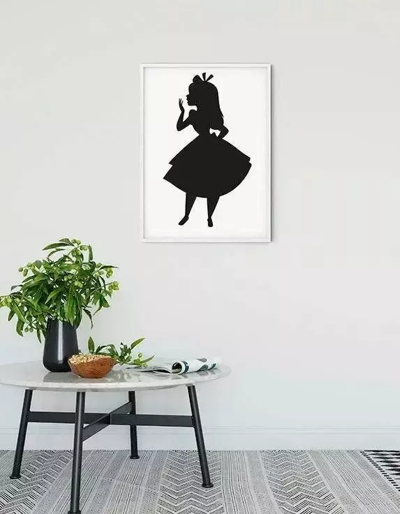 Komar Poster Alice silhouet Kinderkamer slaapkamer woonkamer - Foto 7