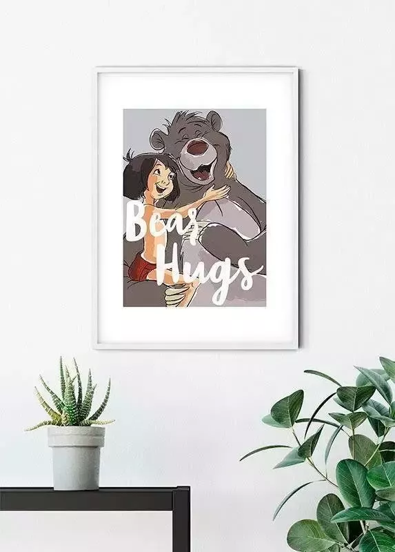 Komar Poster Bear Hug Kinderkamer slaapkamer woonkamer - Foto 3
