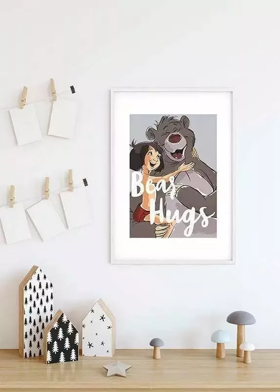 Komar Poster Bear Hug Kinderkamer slaapkamer woonkamer - Foto 5