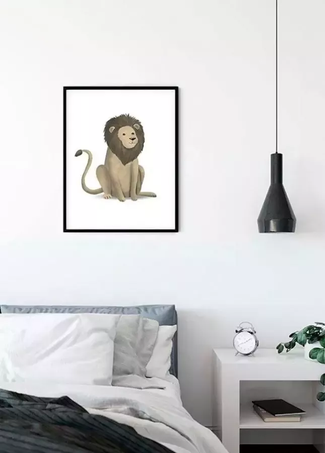 Komar Poster Cute animal Lion Kinderkamer slaapkamer woonkamer - Foto 4