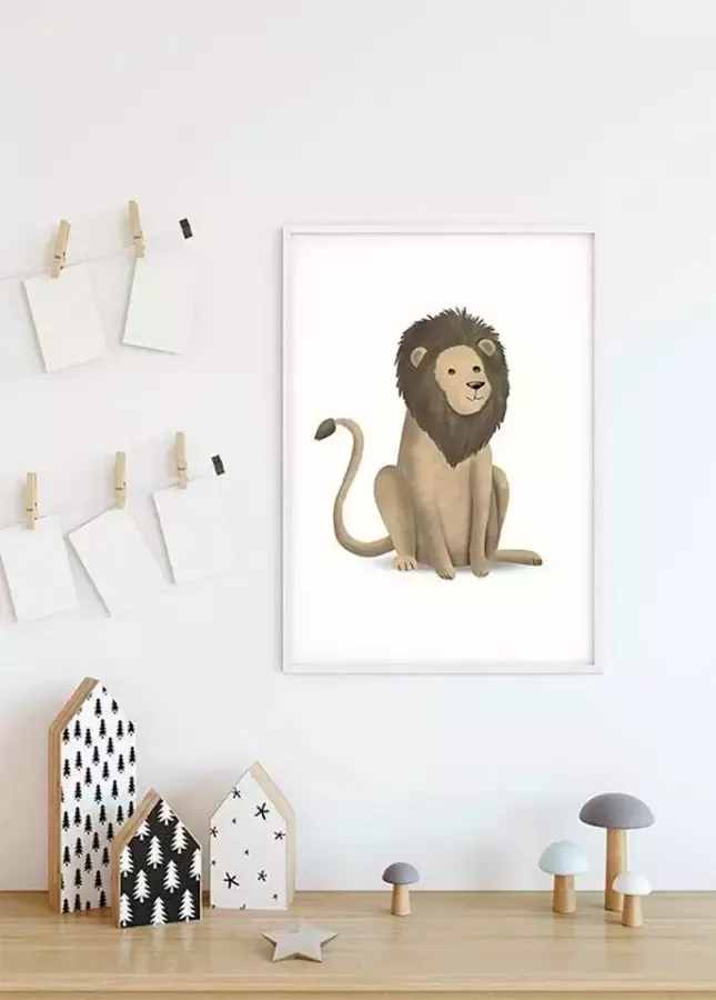 Komar Poster Cute animal Lion Kinderkamer slaapkamer woonkamer - Foto 3