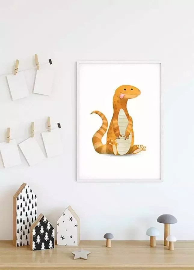 Komar Poster Cute animal Lizard Kinderkamer slaapkamer woonkamer - Foto 4