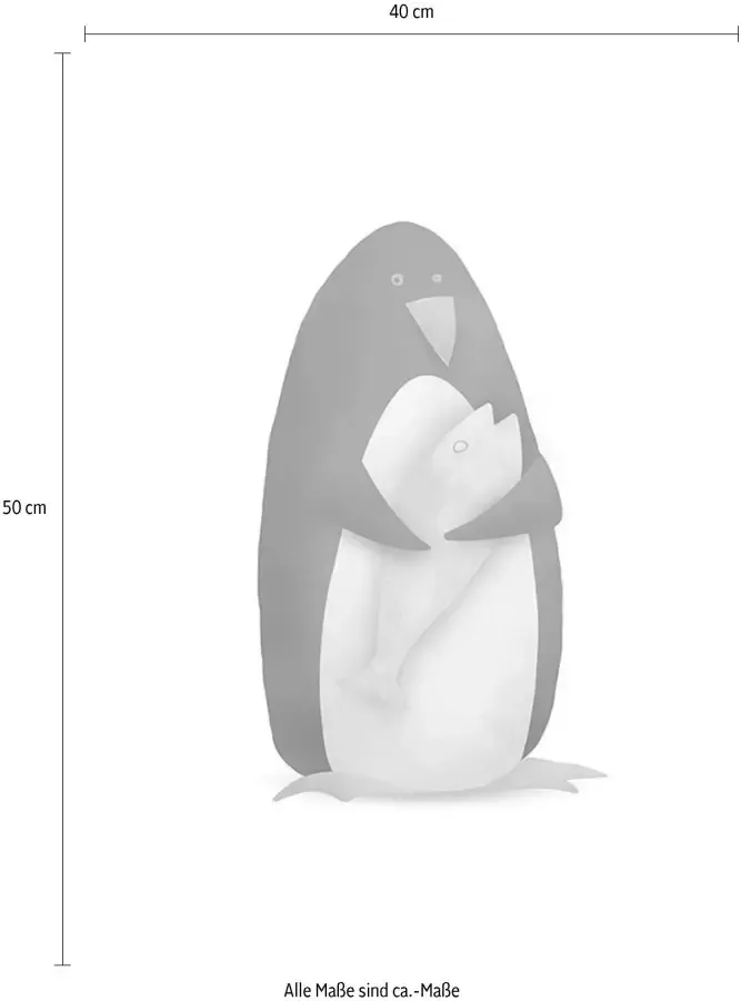 Komar Poster Cute animal Penguin Kinderkamer slaapkamer woonkamer - Foto 2
