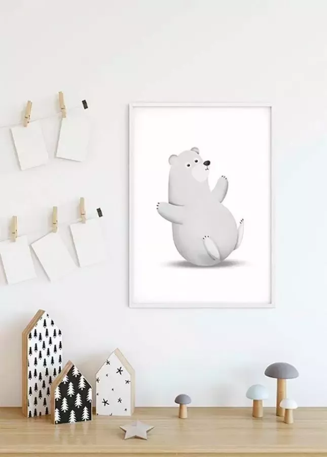 Komar Poster Cute animal polair Bear Kinderkamer slaapkamer woonkamer - Foto 4