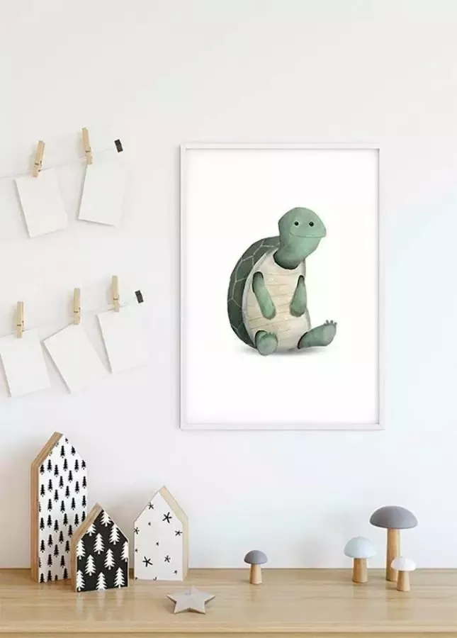 Komar Poster Cute animal Turtle Kinderkamer slaapkamer woonkamer - Foto 4