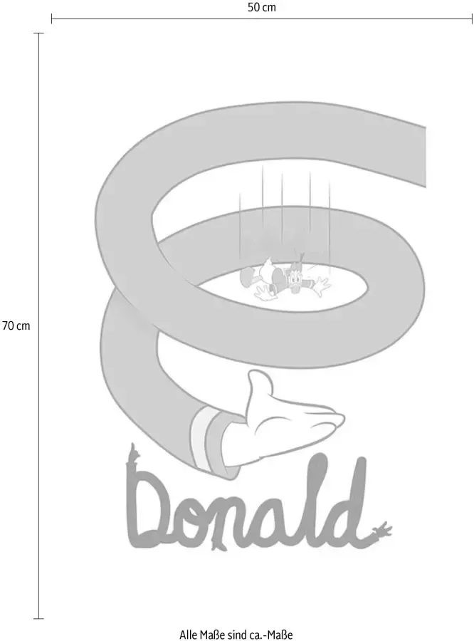 Komar Poster Donald Duck spiraal Kinderkamer slaapkamer woonkamer - Foto 2