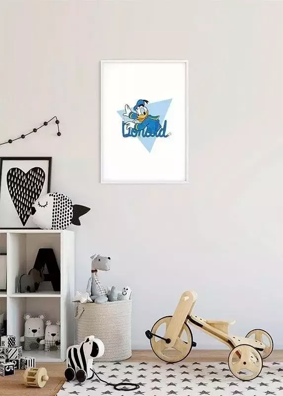 Komar Poster Donald Duck Triangle Kinderkamer slaapkamer woonkamer - Foto 6