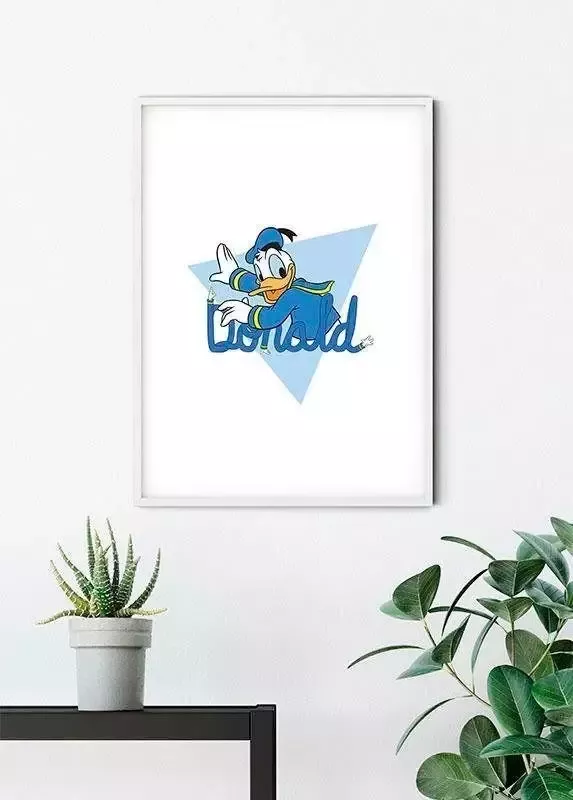 Komar Poster Donald Duck Triangle Kinderkamer slaapkamer woonkamer - Foto 3