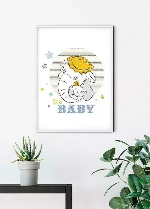 Komar Wanddecoratie Dumbo Little baby Wanddecoratie voor de kinderkamer zonder lijst (1 stuk) - Foto 3