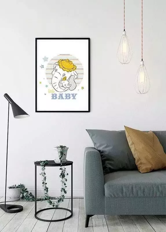 Komar Wanddecoratie Dumbo Little baby Wanddecoratie voor de kinderkamer zonder lijst (1 stuk) - Foto 5