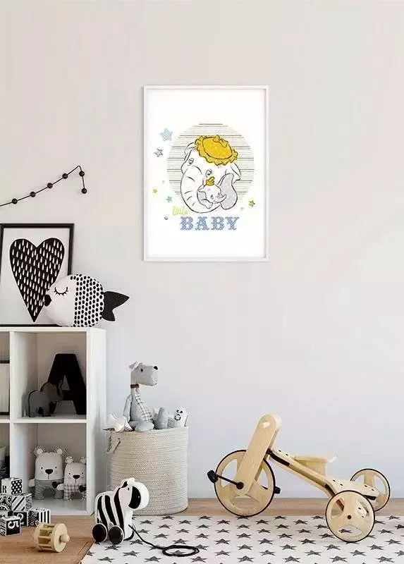 Komar Wanddecoratie Dumbo Little baby Wanddecoratie voor de kinderkamer zonder lijst (1 stuk) - Foto 5