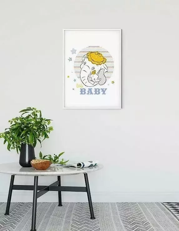 Komar Wanddecoratie Dumbo Little baby Wanddecoratie voor de kinderkamer zonder lijst (1 stuk) - Foto 6