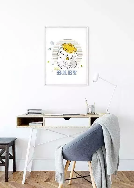 Komar Wanddecoratie Dumbo Little baby Wanddecoratie voor de kinderkamer zonder lijst (1 stuk) - Foto 4