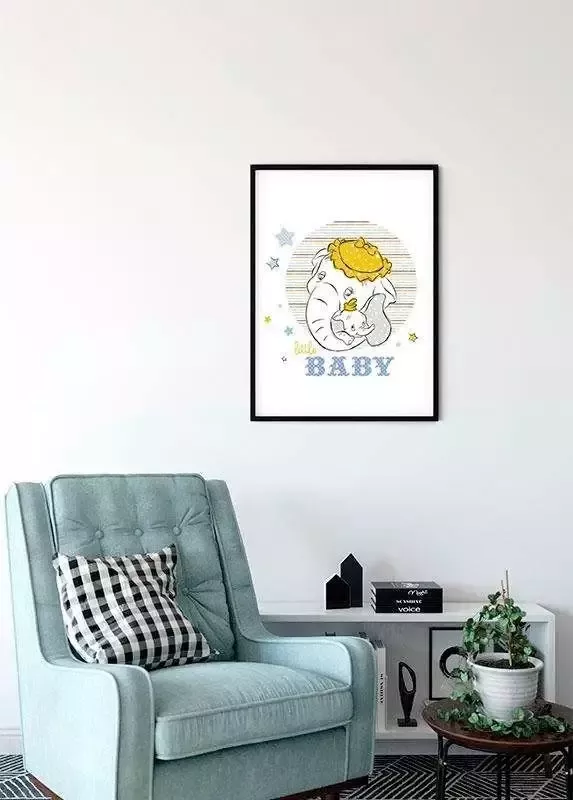 Komar Wanddecoratie Dumbo Little baby Wanddecoratie voor de kinderkamer zonder lijst (1 stuk) - Foto 5