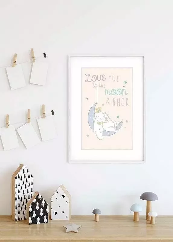 Komar Wanddecoratie Dumbo Moon Wanddecoratie voor de kinderkamer zonder lijst (1 stuk) - Foto 4
