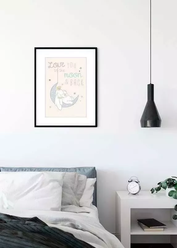 Komar Wanddecoratie Dumbo Moon Wanddecoratie voor de kinderkamer zonder lijst (1 stuk) - Foto 5