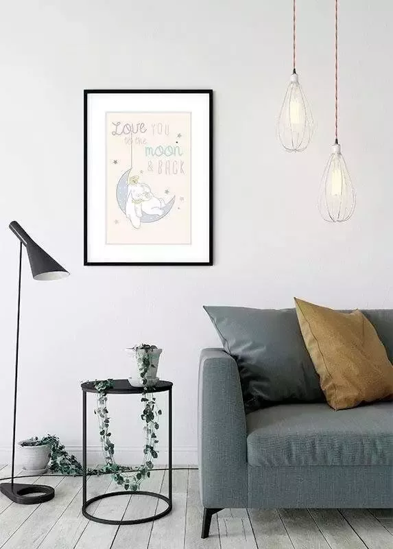 Komar Wanddecoratie Dumbo Moon Wanddecoratie voor de kinderkamer zonder lijst (1 stuk) - Foto 4