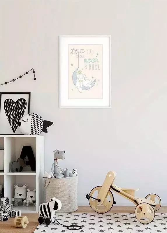 Komar Wanddecoratie Dumbo Moon Wanddecoratie voor de kinderkamer zonder lijst (1 stuk) - Foto 5