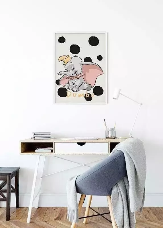 Komar Wanddecoratie Dumbo stippen Wanddecoratie voor de kinderkamer zonder lijst (1 stuk) - Foto 6
