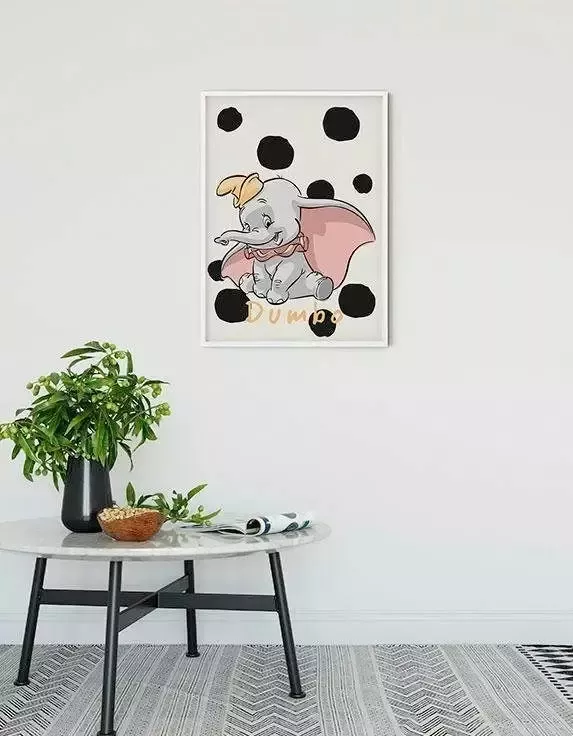 Komar Wanddecoratie Dumbo stippen Wanddecoratie voor de kinderkamer zonder lijst (1 stuk) - Foto 7