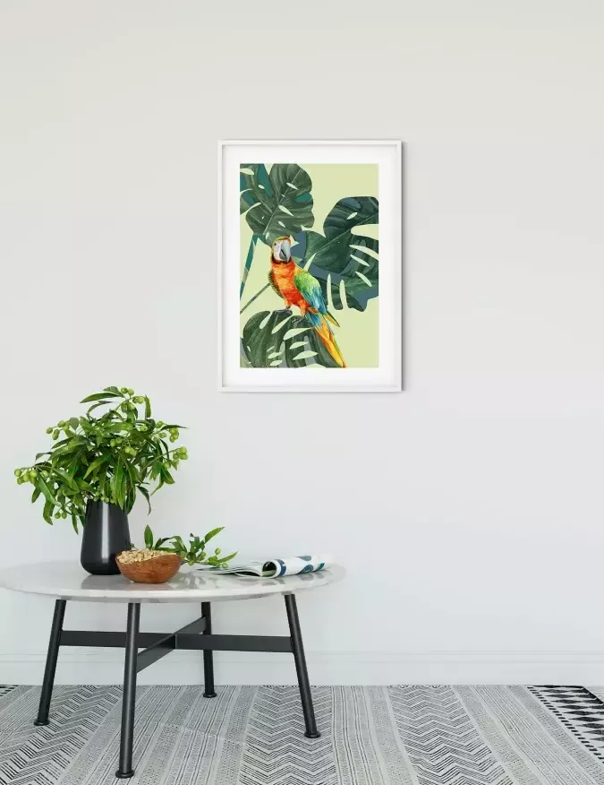 Komar Poster Green-Winged Macaw Kinderkamer slaapkamer woonkamer (1 stuk) - Foto 3