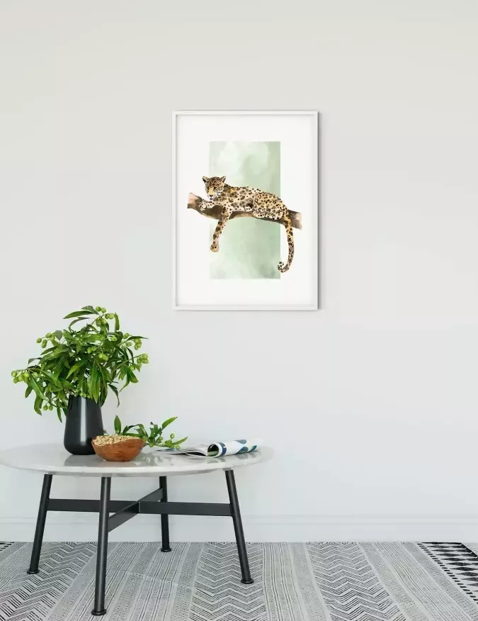 Komar Poster Lazy Leopard Kinderkamer slaapkamer woonkamer (1 stuk) - Foto 3