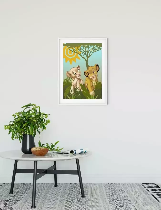 Komar Poster Lion King Urembo Meadows Kinderkamer slaapkamer woonkamer (1 stuk) - Foto 3