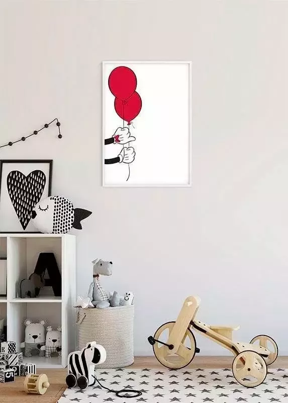 Komar Poster Mickey Mouse Balloon Kinderkamer slaapkamer woonkamer - Foto 7
