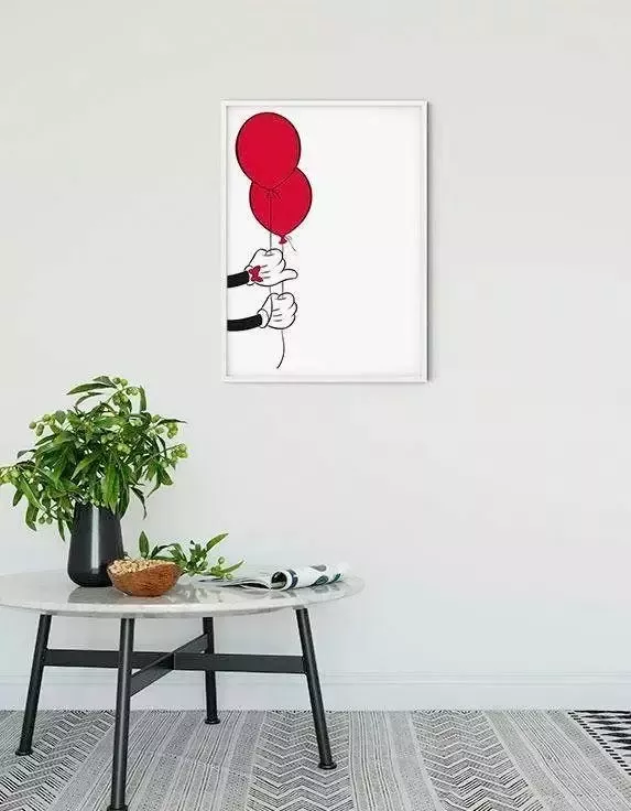 Komar Poster Mickey Mouse Balloon Kinderkamer slaapkamer woonkamer - Foto 6