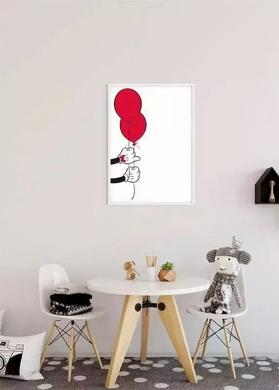 Komar Poster Mickey Mouse Balloon Kinderkamer slaapkamer woonkamer