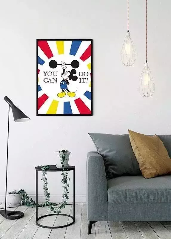 Komar Poster Mickey Mouse Do it Kinderkamer slaapkamer woonkamer