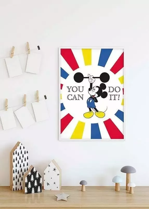 Komar Poster Mickey Mouse Do it Kinderkamer slaapkamer woonkamer - Foto 3