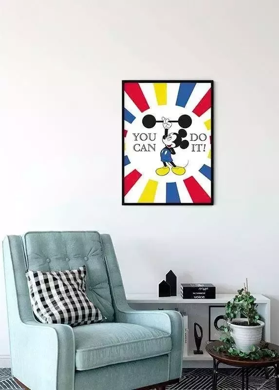 Komar Poster Mickey Mouse Do it Kinderkamer slaapkamer woonkamer - Foto 5