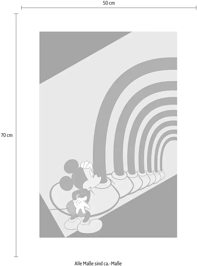 Komar Poster Mickey Mouse Foot tunnel Kinderkamer slaapkamer woonkamer - Foto 2