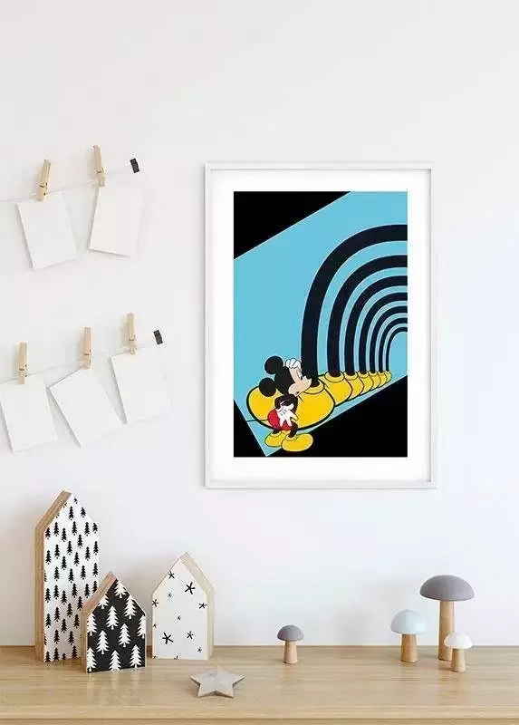 Komar Poster Mickey Mouse Foot tunnel Kinderkamer slaapkamer woonkamer - Foto 4