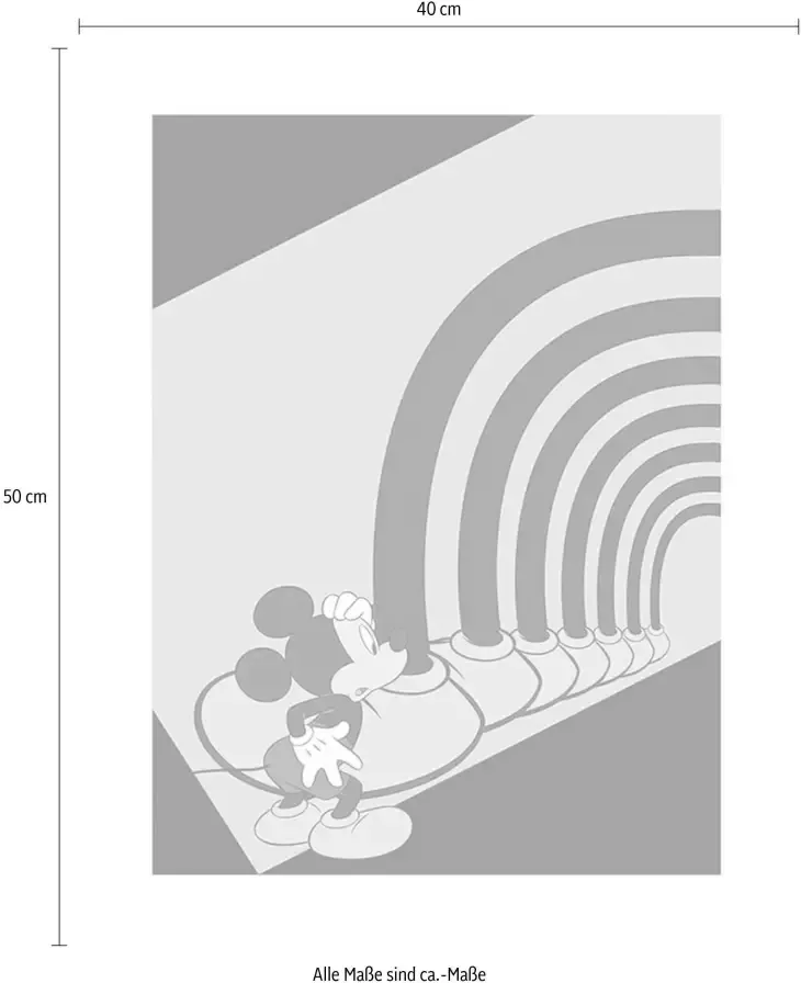 Komar Poster Mickey Mouse Foot tunnel Kinderkamer slaapkamer woonkamer - Foto 2