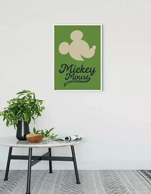 Komar Wanddecoratie Mickey Mouse Green head Wanddecoratie voor de kinderkamer zonder lijst (1 stuk) - Foto 7