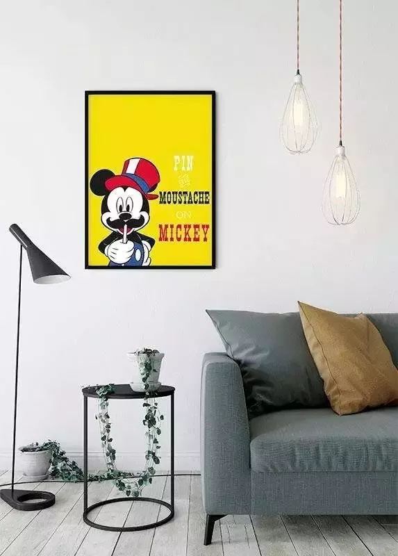 Komar Poster Mickey Mouse Moustache Kinderkamer slaapkamer woonkamer - Foto 4