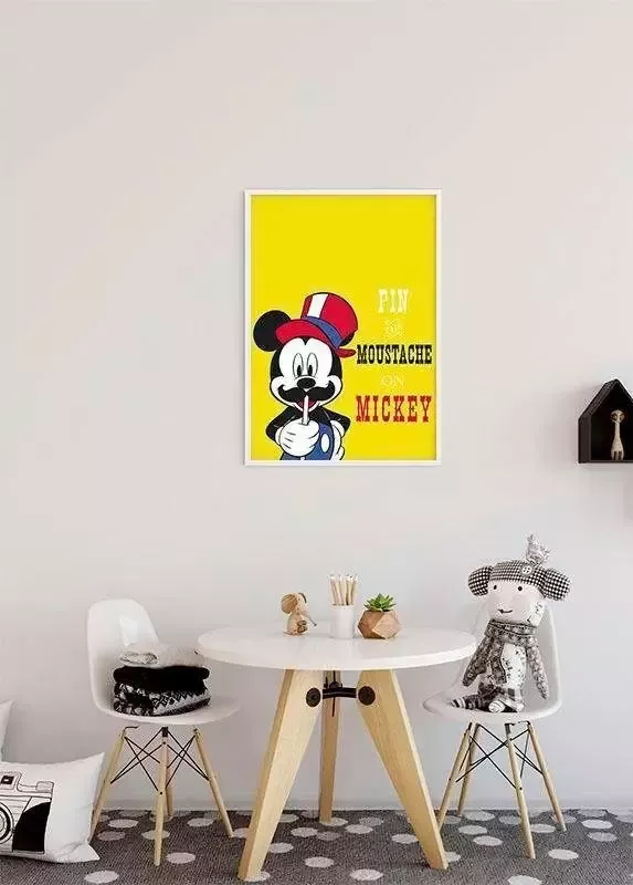 Komar Poster Mickey Mouse Moustache Kinderkamer slaapkamer woonkamer - Foto 5