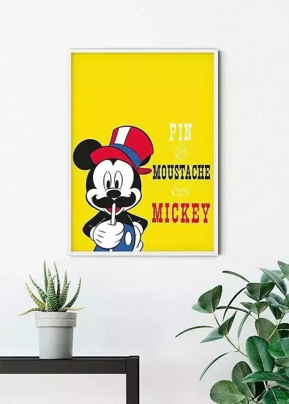 Komar Poster Mickey Mouse Moustache Kinderkamer slaapkamer woonkamer - Foto 3