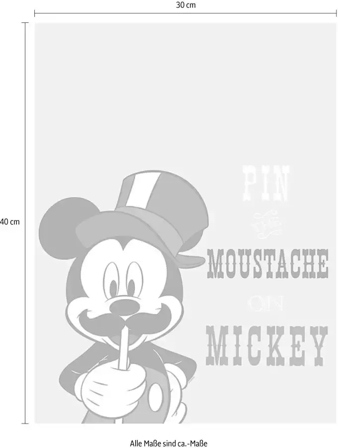 Komar Poster Mickey Mouse Moustache Kinderkamer slaapkamer woonkamer - Foto 2