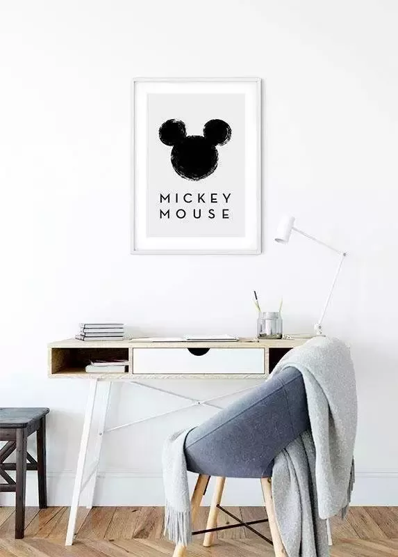 Komar Poster Mickey Mouse Silhouet Kinderkamer slaapkamer woonkamer - Foto 3