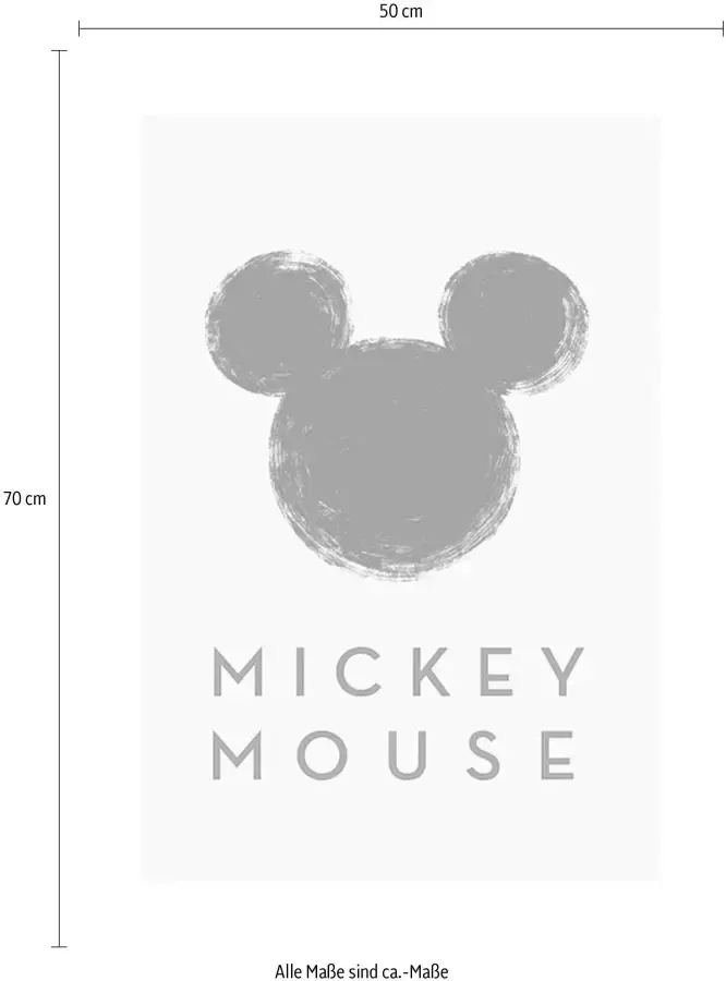 Komar Poster Mickey Mouse Silhouet Kinderkamer slaapkamer woonkamer - Foto 2
