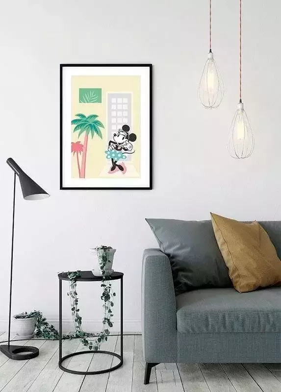 Komar Wanddecoratie Minnie Mouse Palms Wanddecoratie voor de kinderkamer zonder lijst (1 stuk) - Foto 4