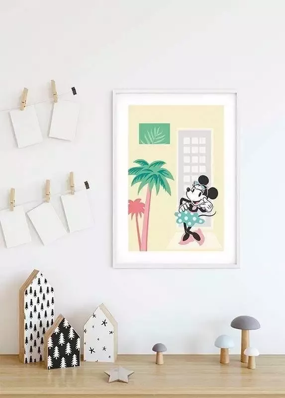 Komar Wanddecoratie Minnie Mouse Palms Wanddecoratie voor de kinderkamer zonder lijst (1 stuk) - Foto 5