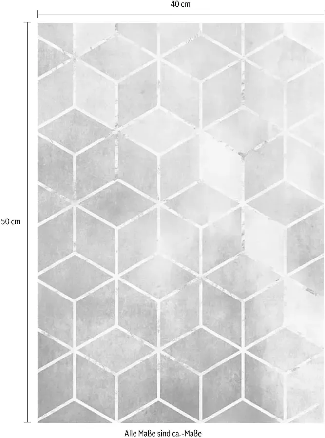 Komar Wanddecoratie Mozaïek rosso Wanddecoratie zonder lijst (1 stuk) - Foto 3