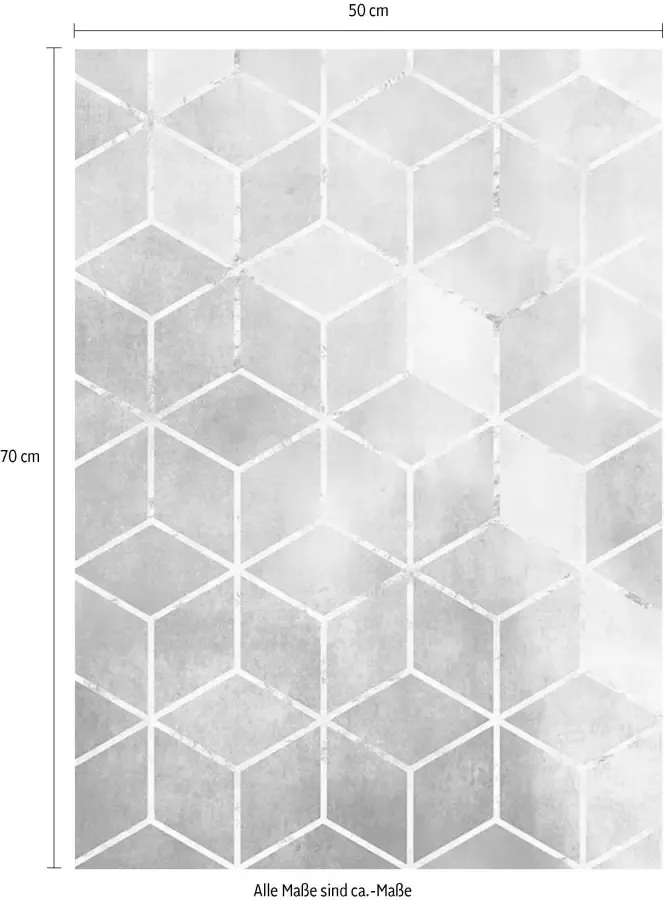 Komar Wanddecoratie Mozaïek rosso Wanddecoratie zonder lijst (1 stuk) - Foto 3