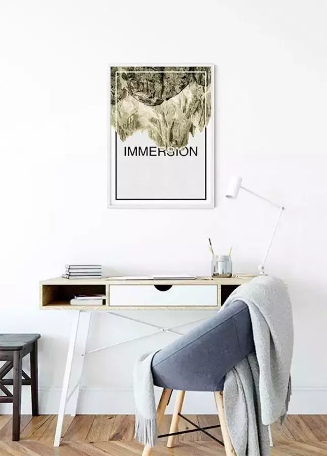 Komar Wanddecoratie Onderdompeling zandkleur Wanddecoratie zonder lijst (1 stuk) - Foto 3